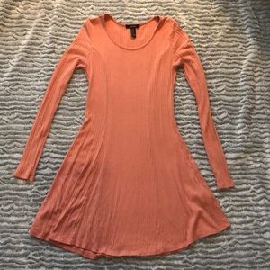 Coral cotton dress